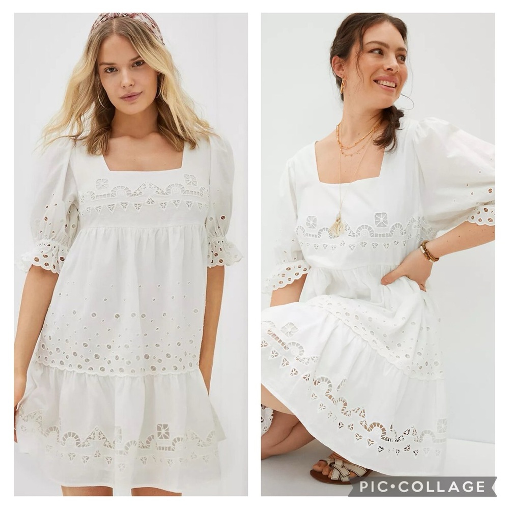 ANTHROPOLOGIE Forever That Girl Eyelet Dress
